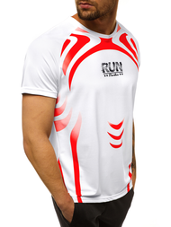 Мъжка тениска бял OZONEE JS/KS2062