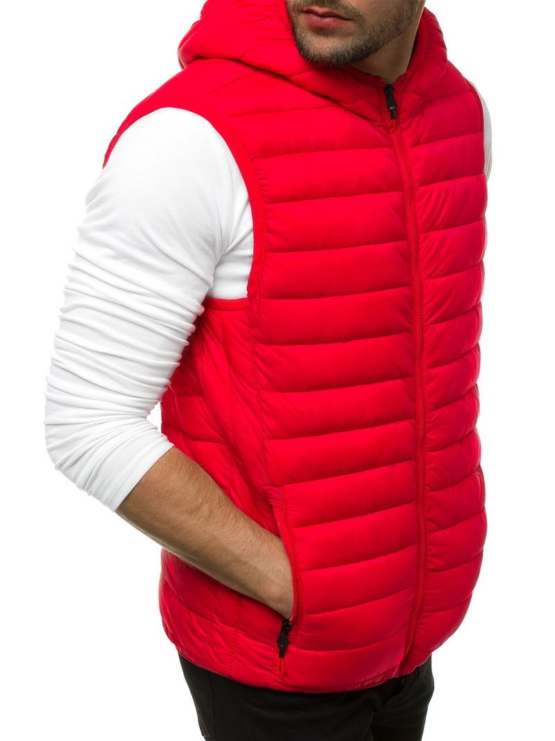 Мъжки елек червена OZONEE JS/LY36