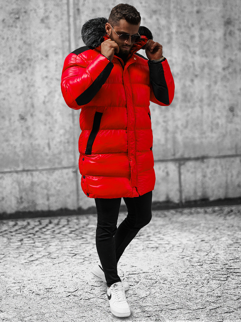 Mъжко яке червено OZONEE O/M800Z