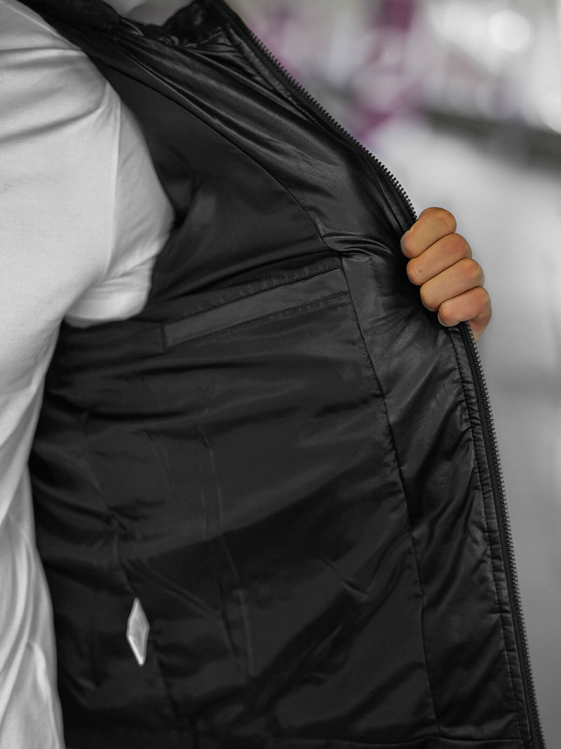 Мъжко яке черно OZONEE O/11Z8088