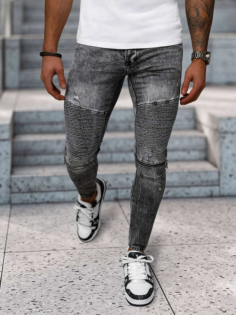 Мъжки дънки черни OZONEE NB/MP0069N