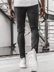 Мъжки панталони черни OZONEE DP/567