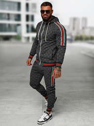 Мъжки спортен екип черен OZONEE O/FF5111AB