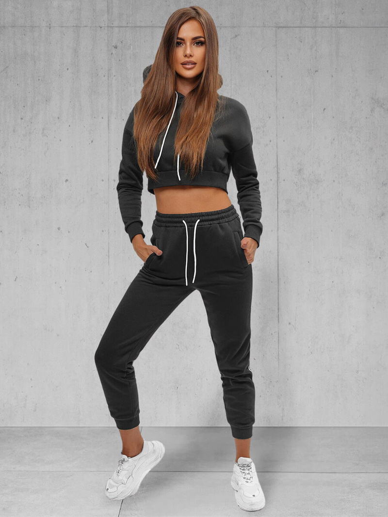 Дамски анцуг от две части черен OZONEE JS/8C67/3Z