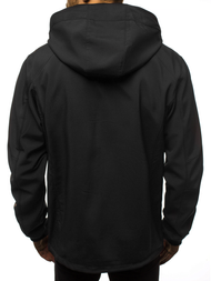 Мъжко яке SOFTSHELL черно-червен OZONEE GE/12266