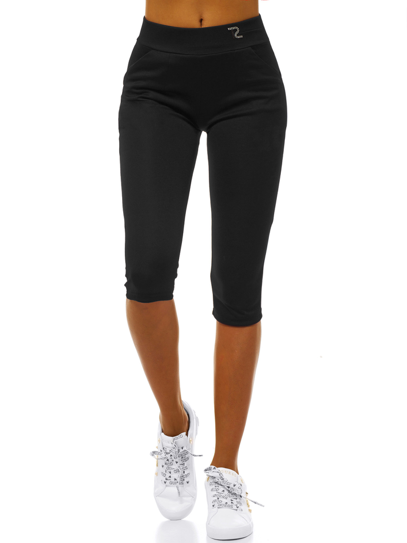 Дамски клин черни OZONEE JS/1027/A1