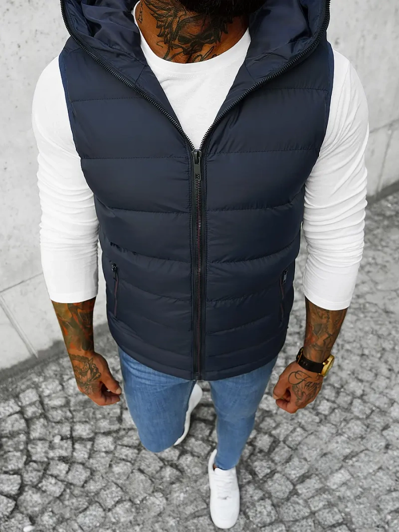 Мъжки елек тъмнсиня OZONEE JS/M805/215