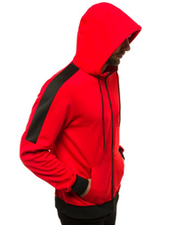 Мъжки суитшърт червена OZONEE JS/99005