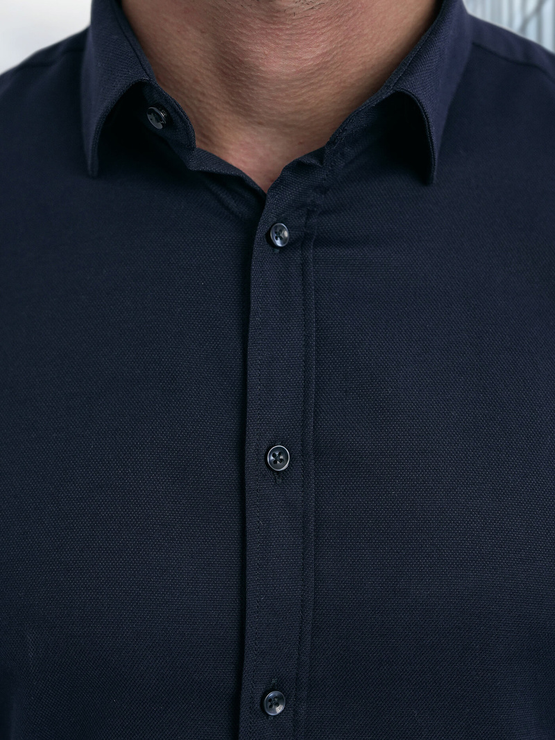 Мъжка риза тъмносиньо OZONEE V/V188Z