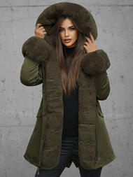 Дамско яке зелена OZONEE JS/16M9062/136