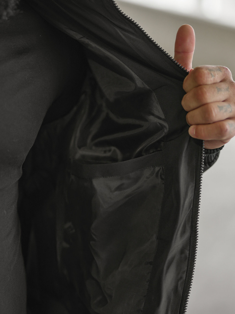 Зимно яке черна OZONEE JS/31M5031/392Z