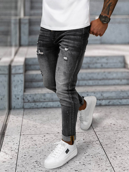 Мъжки дънки черни OZONEE NB/MP0169G