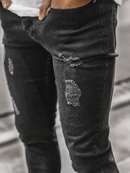 Мъжки панталони черни OZONEE DP/567