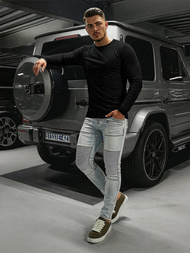 Мъжки дънки светлосиньо OZONEE O/EM8889Z