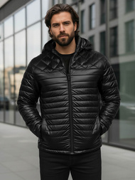 Мъжко яке черна OZONEE JS/16M9328/392BZ