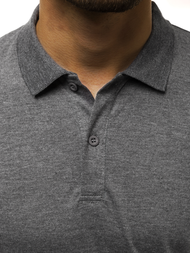 Мъжка поло тениска графитна OZONEE JS/GD01Z