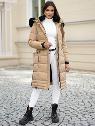 Дамско яке бежова OZONEE O/W377Z