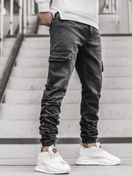 Мъжки панталони черни OZONEE O/B4967