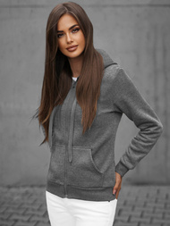 Дамски суичър графитна OZONEE JS/W03Z