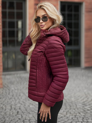 Дамско яке бордо OZONEE JS/11Z8228Z