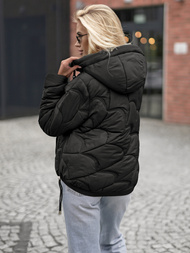 Дамско яке черно OZONEE JS/5M3336/392Z