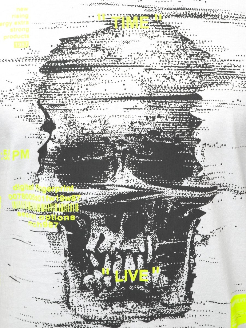 Мъжка тениска бял OZONEE MACH/M1212