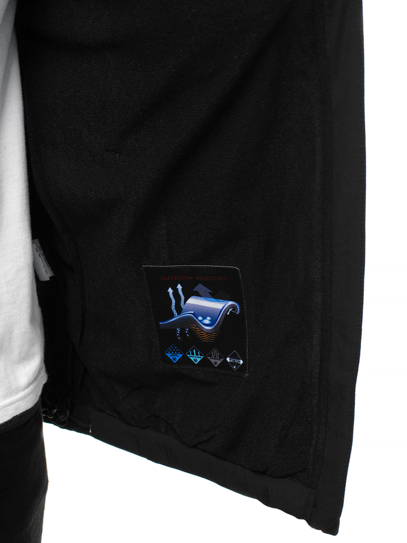 Мъжко яке SOFTSHELL черно-червен OZONEE GE/12269Z