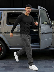 Мъжки дънки графитно OZONEE O/KK2828/5Z