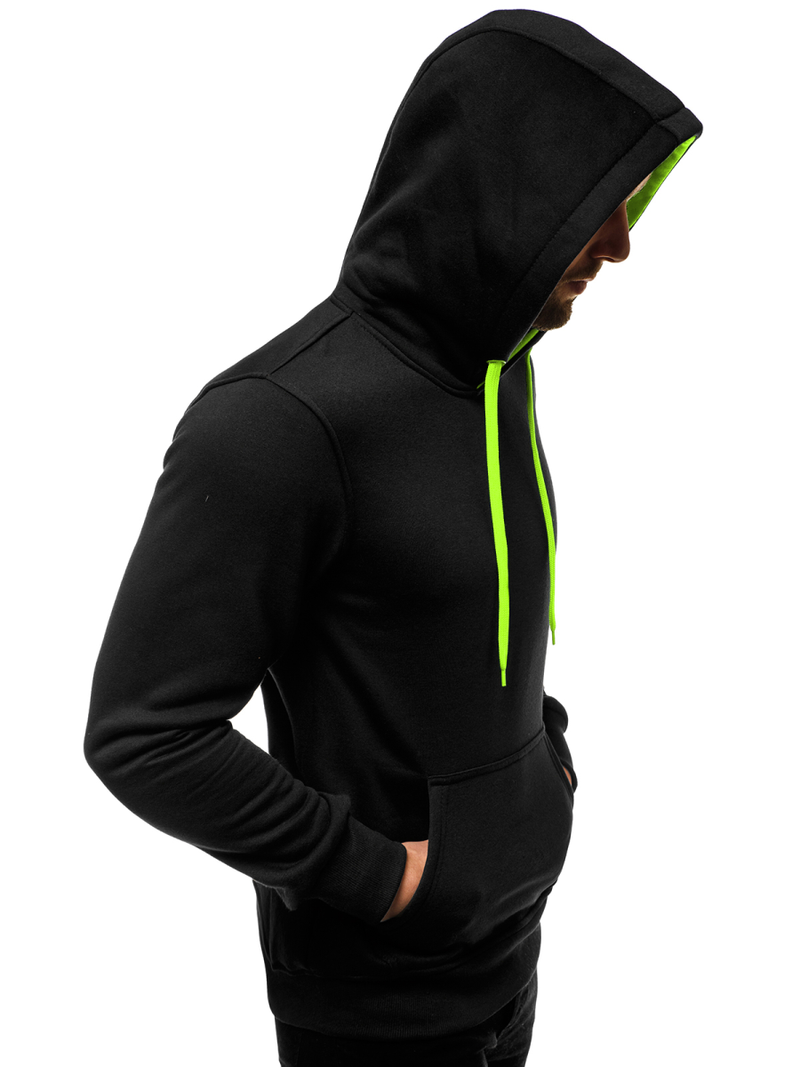 Мъжки суитшърт черно-Celadon OZONEE JS/2011