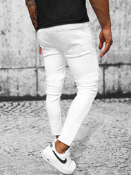 Мъжки дънки бяло OZONEE E/5391/01