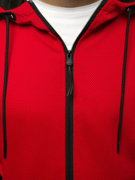 Мъжки суитшърт червена OZONEE JS/88006