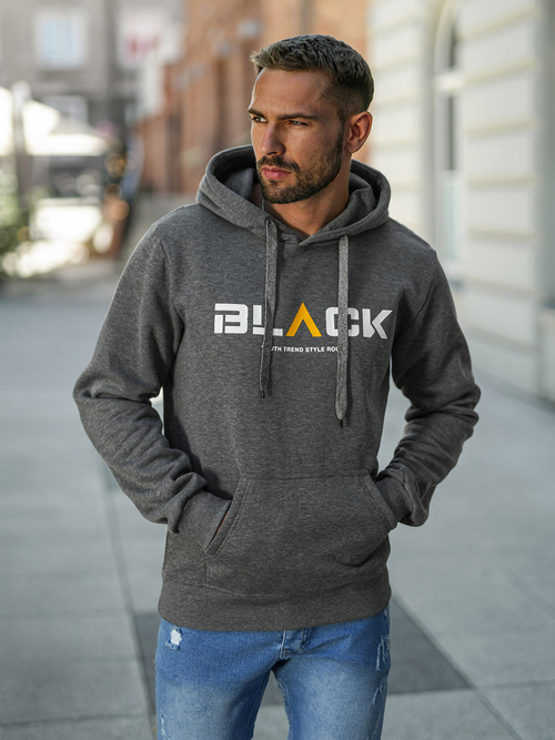 Мъжки суитшърт графитен OZONEE JS/8B1756/5