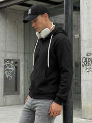 Мъжки суитшърт черно OZONEE O/G3066