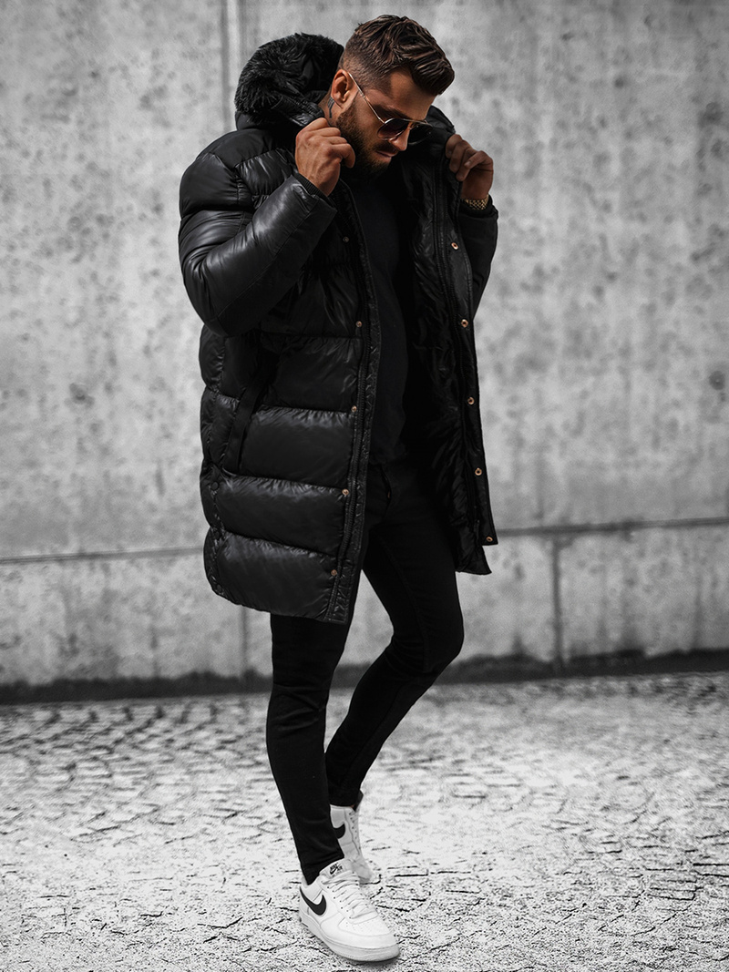 Мъжко яке черно OZONEE O/M800Z