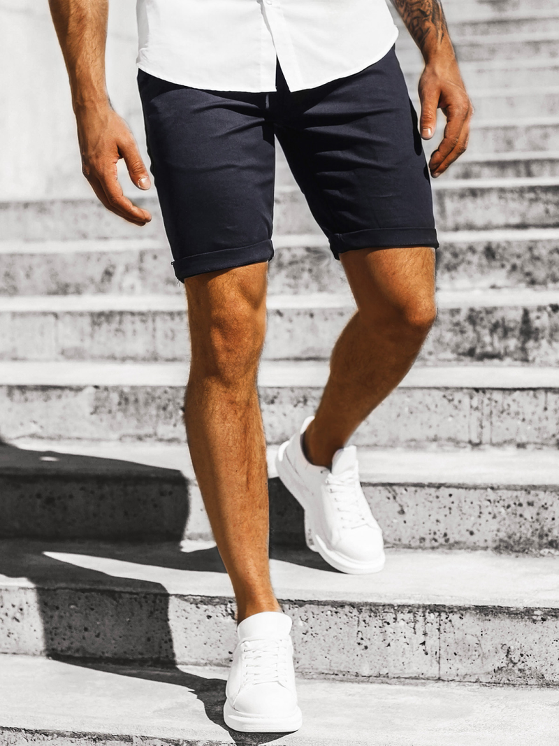 Къси панталони джинс тъмнографитно OZONEE DJ/1008