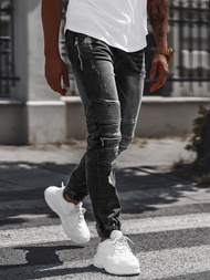 Мъжки дънки jogger черни OZONEE NB/MP0077N