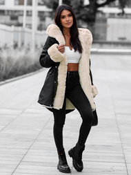 Дамско яке черна OZONEE JS/M763/392Z