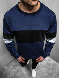 Мъжки суитшърт тъмнсиня OZONEE JS/JZ11039Z