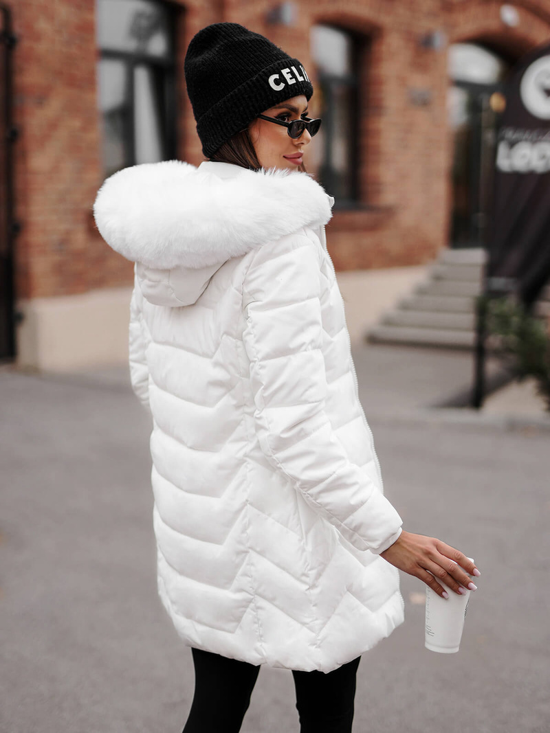 Дамско яке бял OZONEE JS/16M9121/281Z