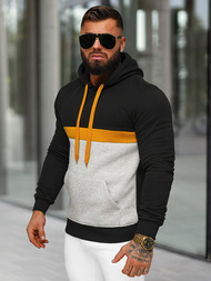 Мъжки суитшърт черно OZONEE JS/8B1319/3