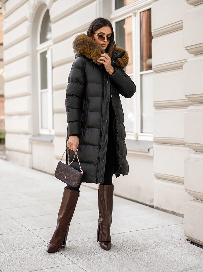 Дамско яке черно OZONEE JS/5M3298/392