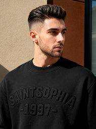 Мъжки суитшърт черен OZONEE JS/8B1953/3