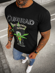 Мъжка тениска черен OZONEE O/BL2259