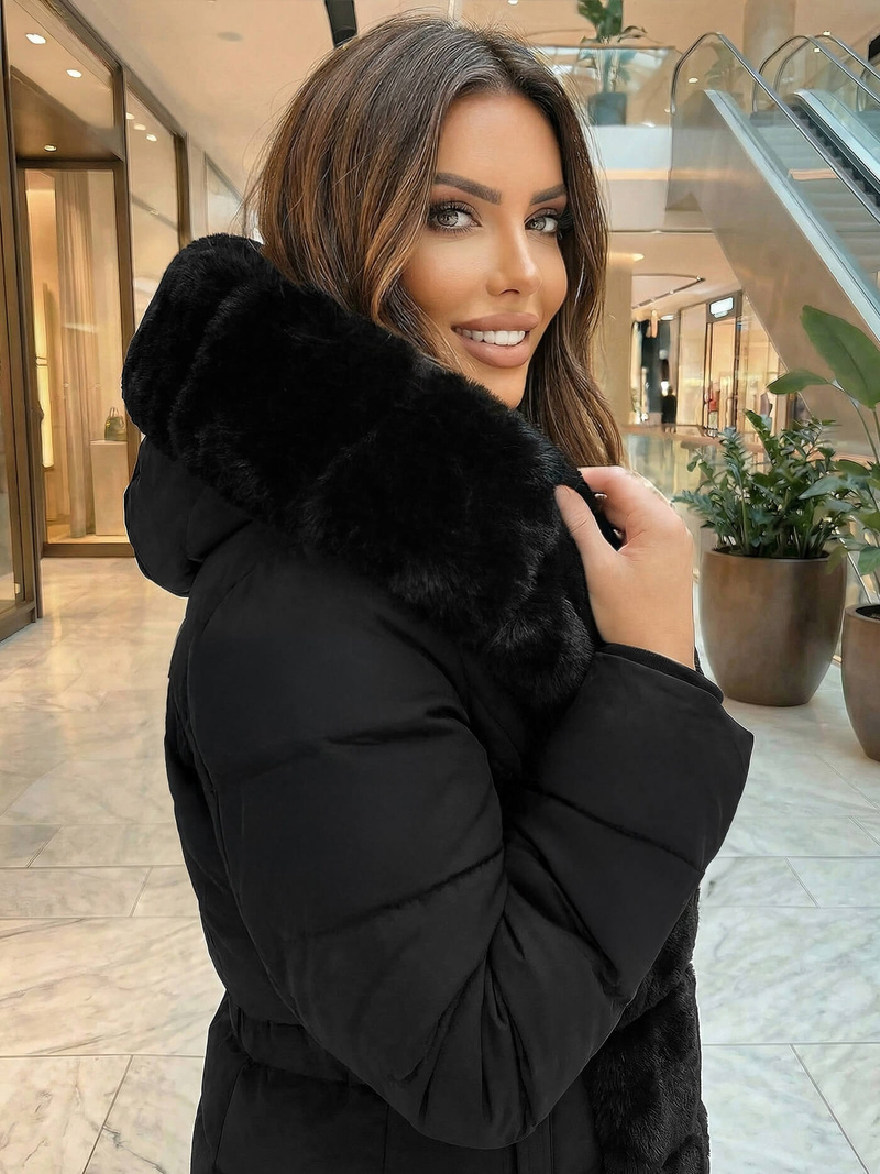 Дамско яке черно OZONEE JS/5M3158/392Z