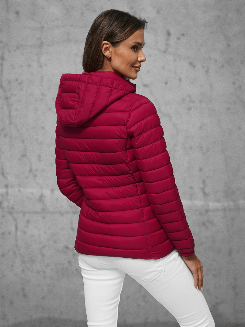 Дамско яке бордо OZONEE JS/16M9101/06