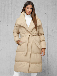 Дамско яке бежова OZONEE JS/M737/62Z