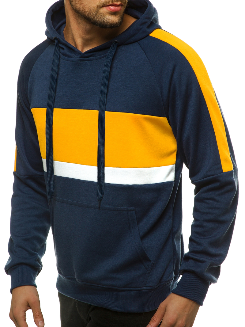 Мъжки суитшърт тъмносин OZONEE JS/JZ11062