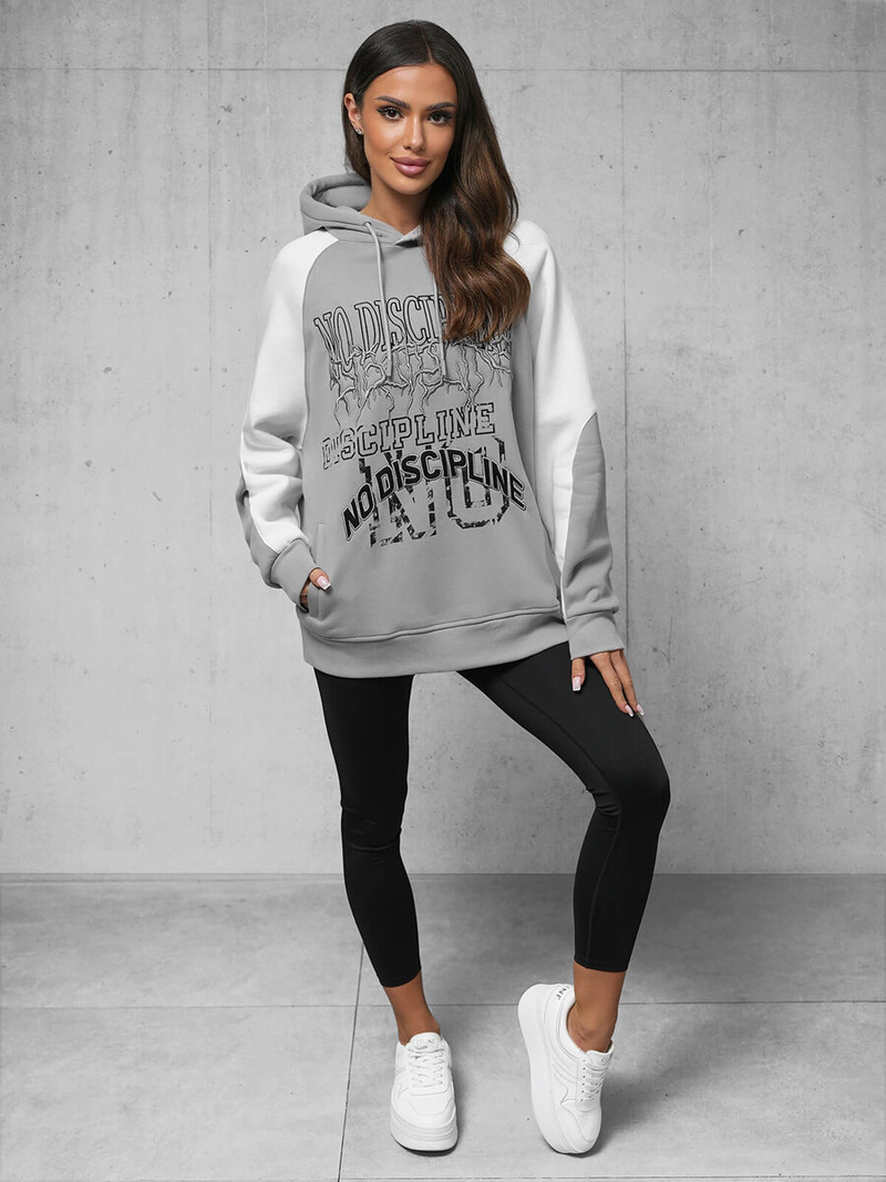 Cуитшърт сива OZONEE O/SWE23037Z