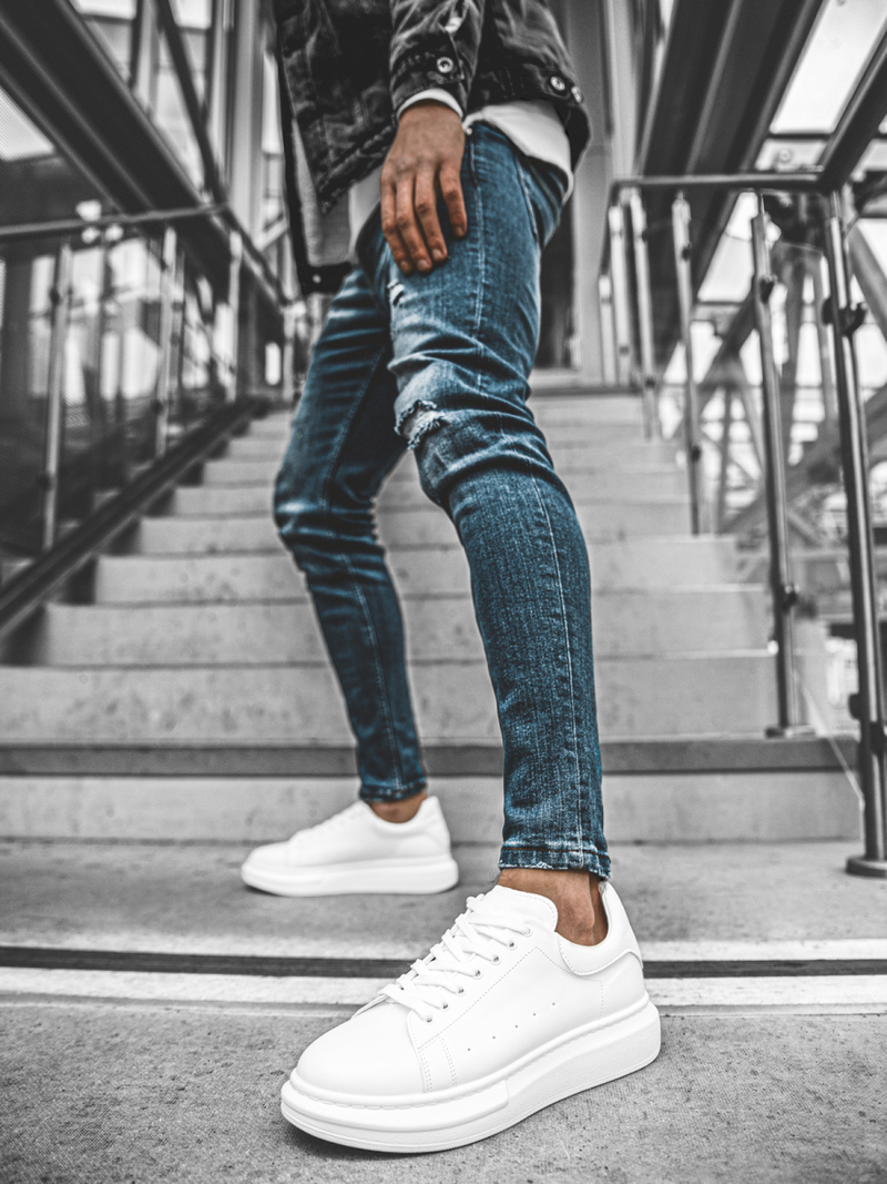 Сникърси бяло OZONEE B/2051