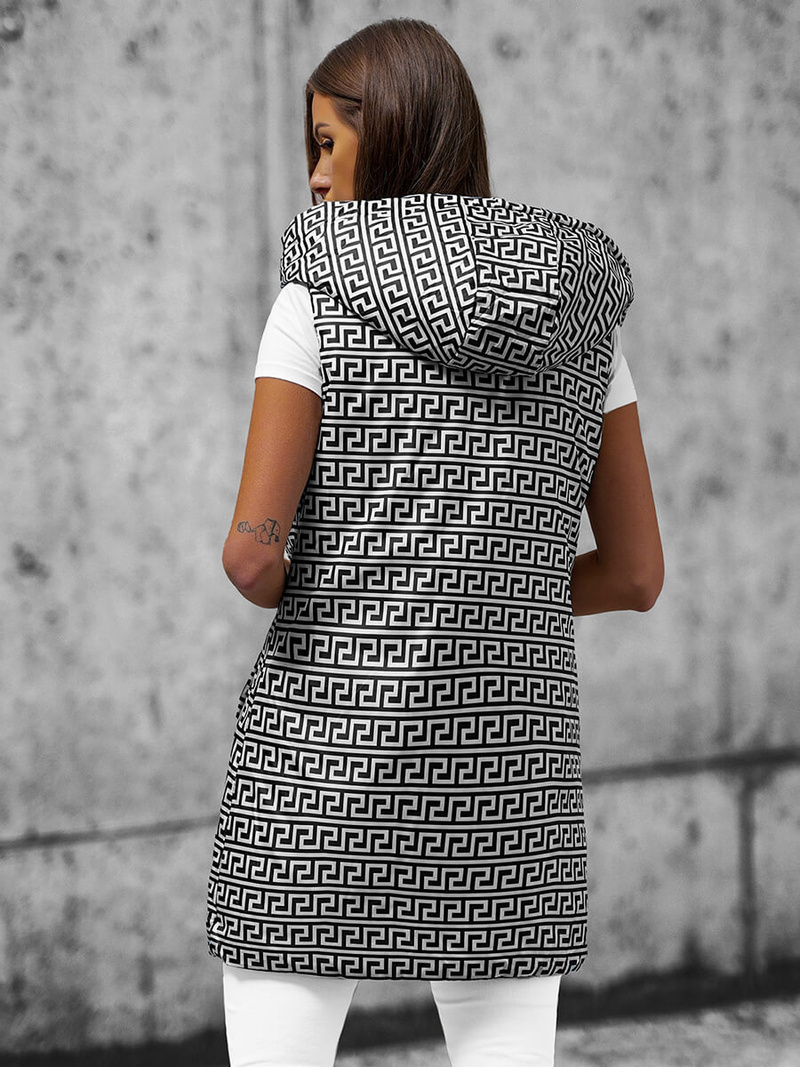 Дамска жилетка двустранно черна OZONEE JS/16M9066/392